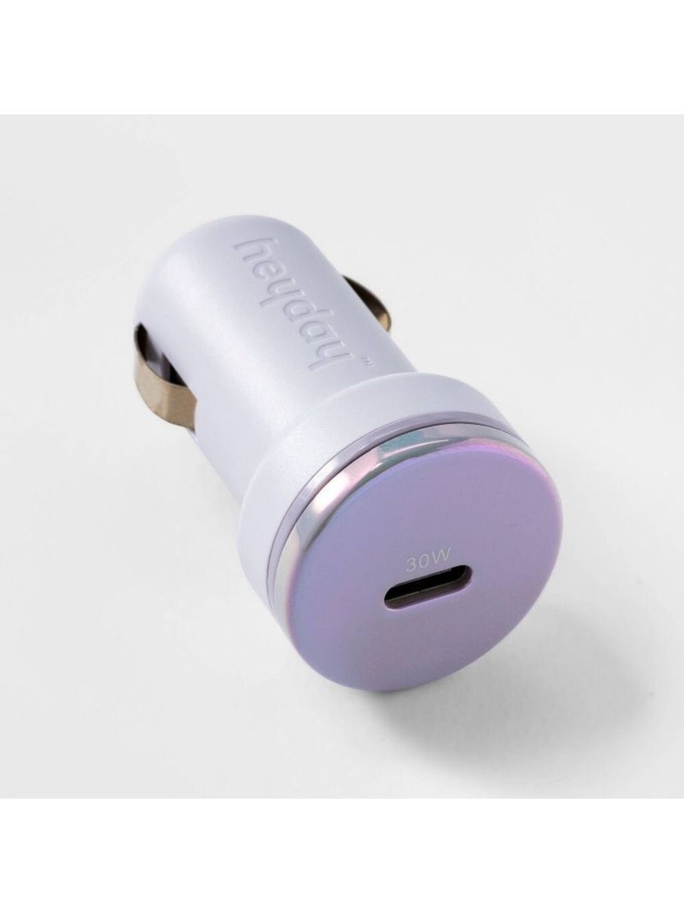 New Light Purple Single Port USB-C 30W Car Charger - Picture 2 of 3